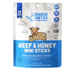 Snack Mates Beef & Honey Mini Meat Sticks Value Pack (15 Mini-Sticks)