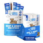 Snack Mates Beef & Honey Mini Meat Sticks, (8 Bags , 40 Mini-Sticks)