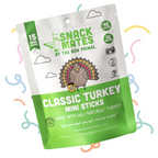 Snack Mates Turkey Mini Meat Sticks Value Pack, All-Natural Turkey (15 Mini-Sticks)