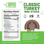 Snack Mates Mini Meat Sticks Bundle (4 Packs, 20 Mini Sticks)