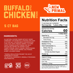 Buffalo Style Chicken Sticks, All-Natural Chicken, Zero Sugar (5 Sticks)